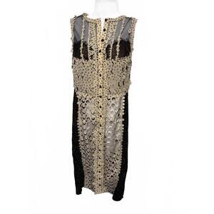 Sheer Lace Midi Dress